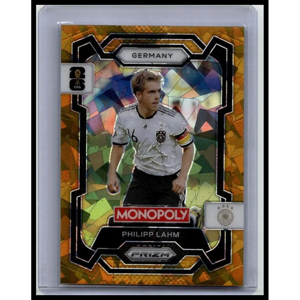 2026 Panini Prizm Monopoly Cup Philipp Lahm #61 Germany Gold Cracked Ice Prizms
